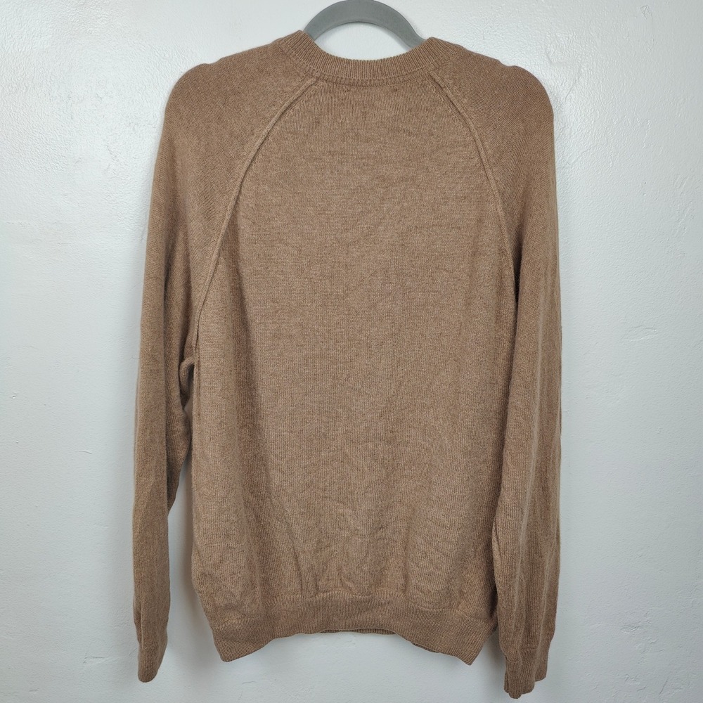 Carroll & Co Sweater Mens 40 Tan Wool Angora Crewneck Raglan‎ Scotland Old Money - Picture 6 of 10